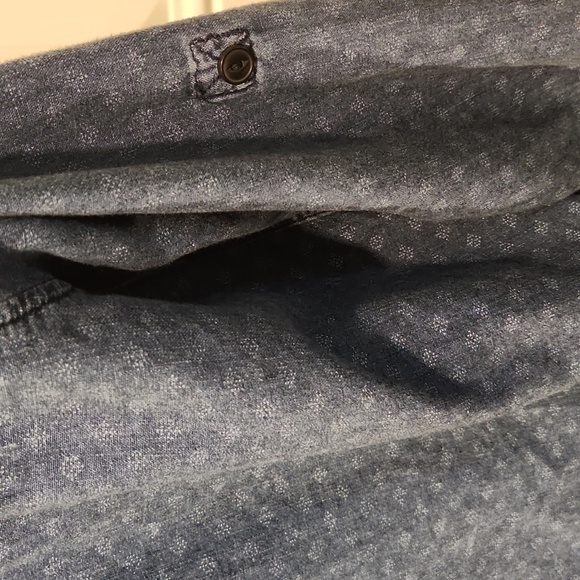 Express Denim Look Henley - Picture 7 of 9